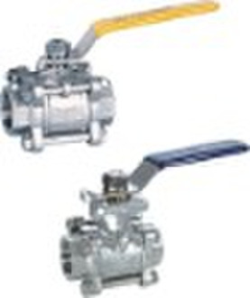 3pc stainless steel ball valve with  mounting