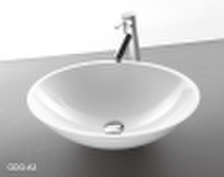 pure white washbasin