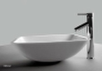 pure white washbasin (artificial stone)