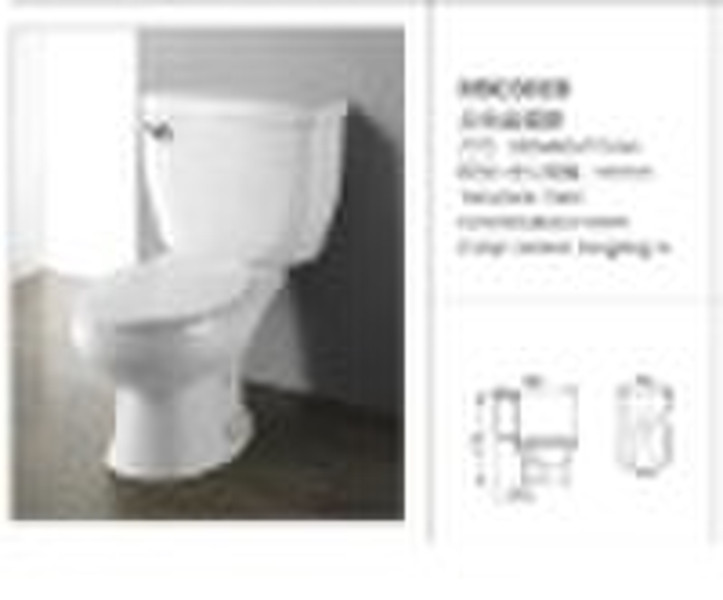white color two pieces bathroom toilet