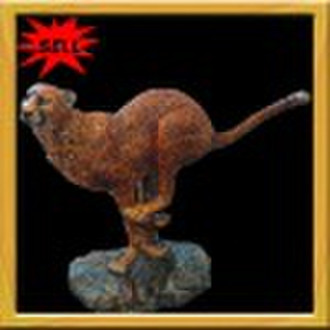 Polyresin леопарда скульптура (SA10-0049)