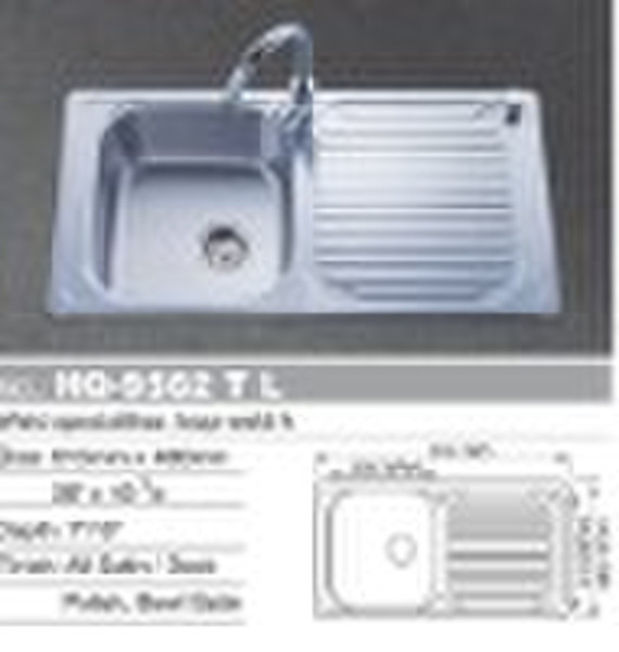 single stainless steel sink  (HQ-9562T)