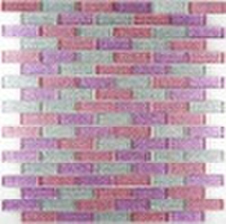 spray paint crystal glass mosaic pink dust laser s