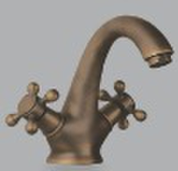 6911A brass antique basin faucet