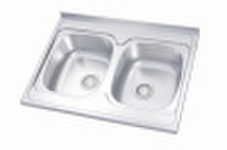 Sit on stainless steel kitchen sink( M-VV, 800 X 6