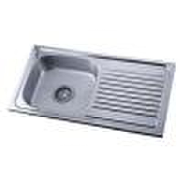 Top mount stainless steel sink L(1) 85X45 sink wit