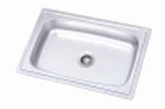 top mount stainless steel sink size 62X42CM