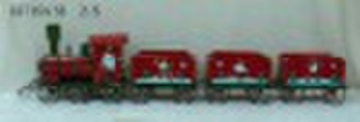 Metal train with santa claus drive Christmas expre