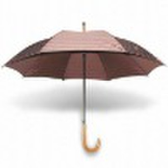 Promotion Umbrella with black metal frame and curv