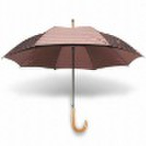 Promotion Umbrella with black metal frame and curv