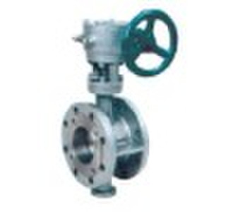 Stainless steel flanged butterfly valve