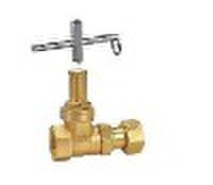 Brass forge belock water meter gate valve