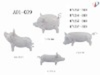 POLY WOODEN-LOOK PIG HOME DECORATION(A01-039)