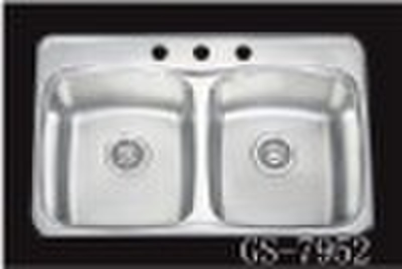 GS-7952 stainless steel double sink