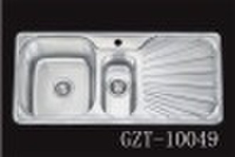 GZT-10049 double bowl stainless steel sink