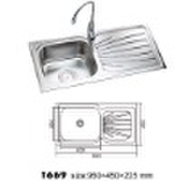 FAM1669 Stainless Steel Drainboard Sink