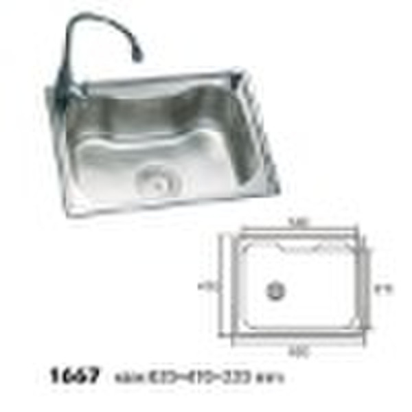 Kitchen Cabinet Stainless Steel Wash Basin