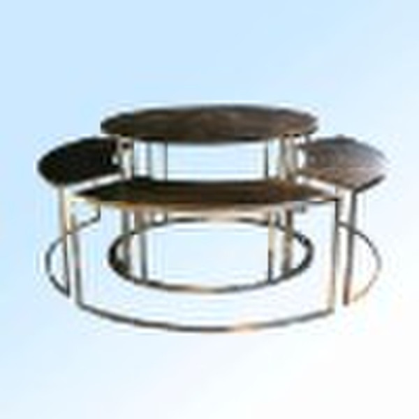 round garment display table
