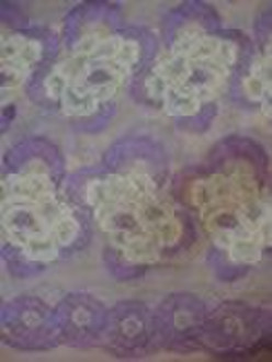 Cotton voile lace fabric HH027 pink