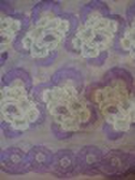 Cotton voile lace fabric HH027 pink