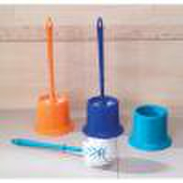 Toilet brush with holder