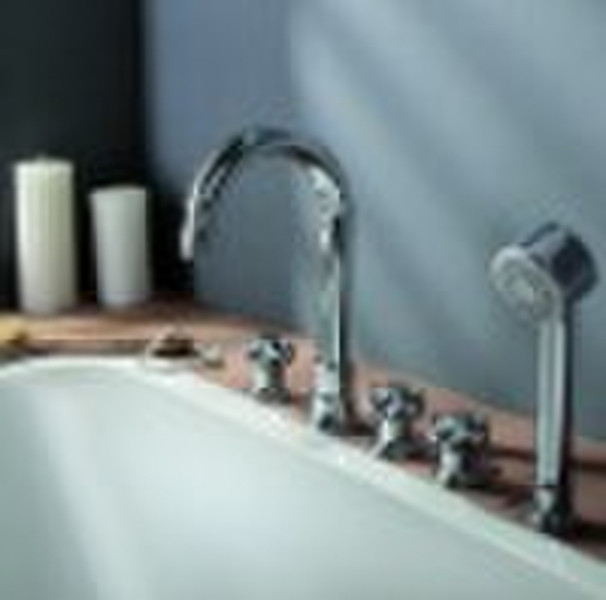 5 Loch Wannenbrausebatterie, Badewanne Wasserhahn, Waschtisch Fac