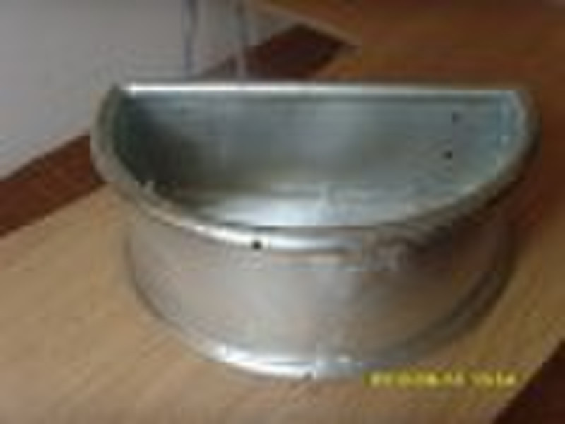 Hot dip galvanized livestock trough