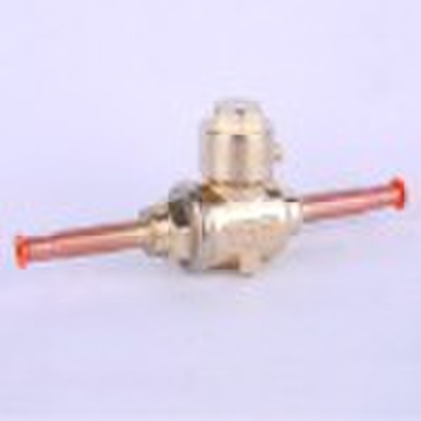 Refrigeration access ball valve