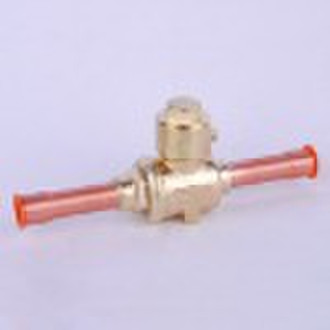 Ball valve for refrigeration