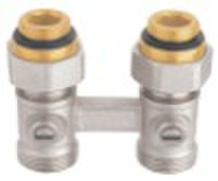 BRASS NICKLE PLATED HEATING BALL VALVE