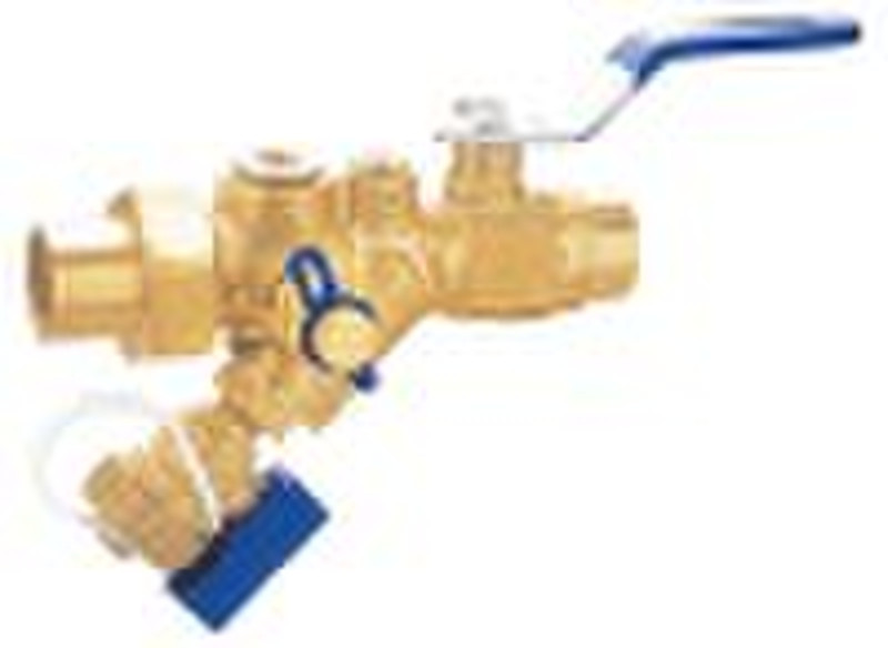 BRASS BALL VALVE WITH STRAINER