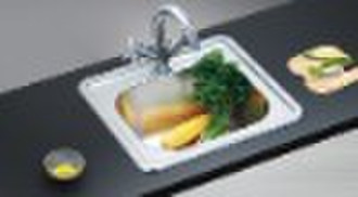 Topmount single bowl sink