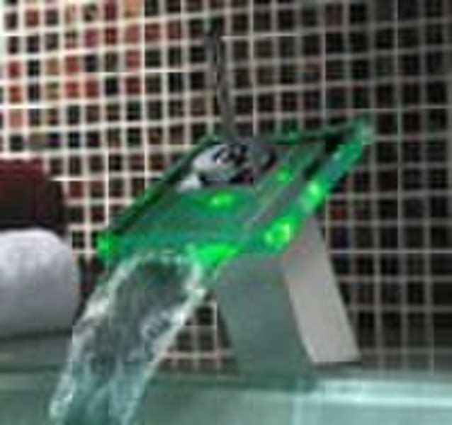 LED waterfall tap