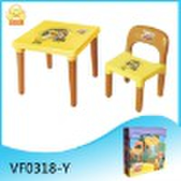 Kinder Kunststoff-Tisch und Stuhl Set