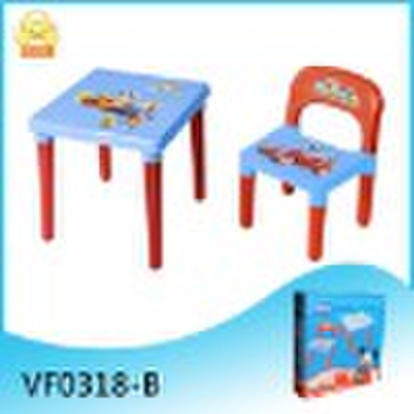 Kinder Kunststoff-Tisch und Stuhl Set