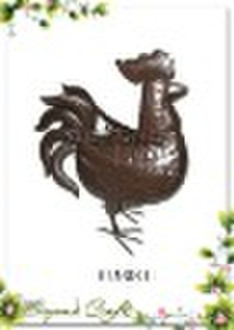 Metal rooster watering can