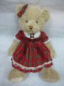 Teddy Bear In Dress Plush Toy Stuffed Toy