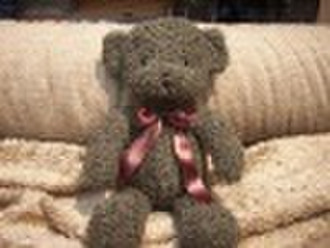 泰迪熊毛绒玩具一只毛绒绒毛玩具熊R