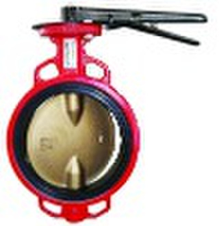 Wafer type butterfly valve