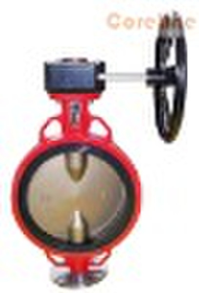 Wafer type butterfly valve