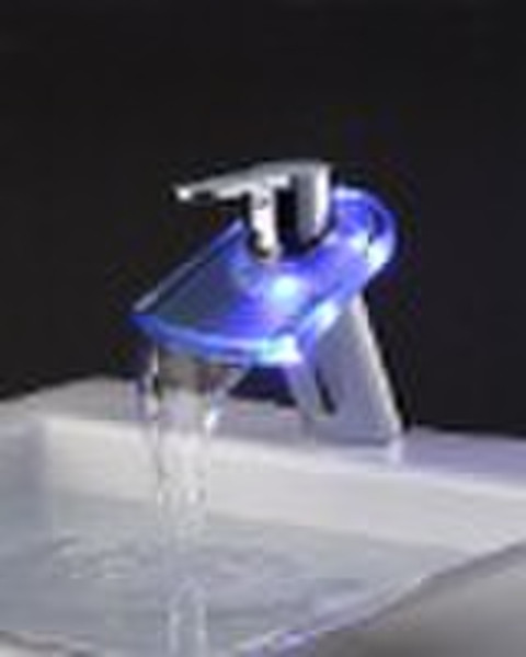 LED glass faucet