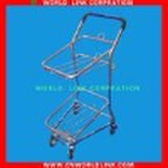 double basket shopping trolley