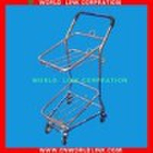 double basket shopping trolley