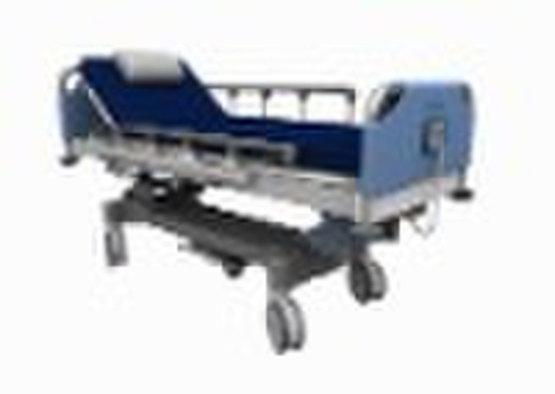 Manual dialysis bed with digital weighing system