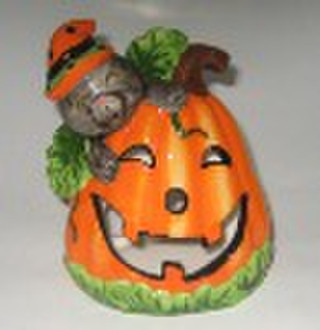 pumpkin candle holder for halloween