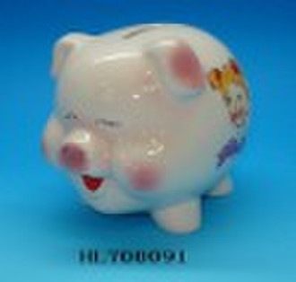 陶瓷银行(猪形状)