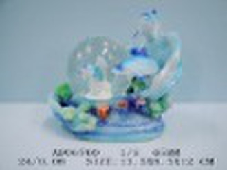 Resin water ball with Dolphin-HOT
