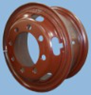 Tube Steel Wheels of Bus 7.50V-20-Red