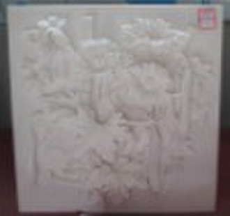 sichuan white marble sculpture of relief  for deco