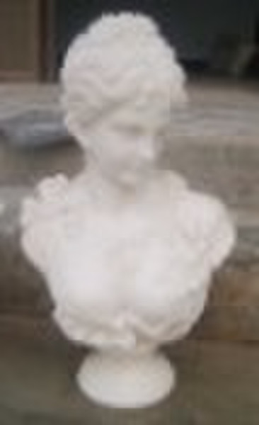 home and garden white marble bust craft